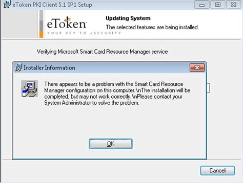 error occurred while controlling smart card resource manager|install microsoft smart card manager.